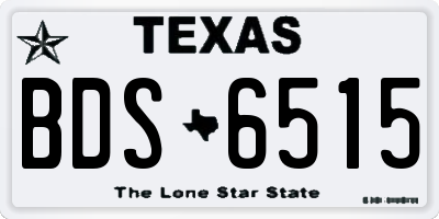 TX license plate BDS6515