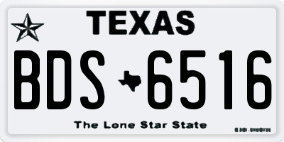 TX license plate BDS6516