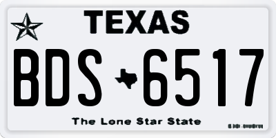 TX license plate BDS6517