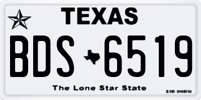 TX license plate BDS6519