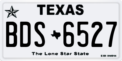 TX license plate BDS6527