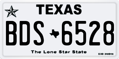 TX license plate BDS6528