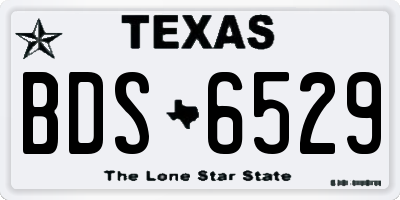 TX license plate BDS6529