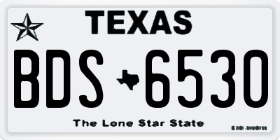 TX license plate BDS6530