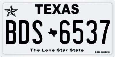 TX license plate BDS6537