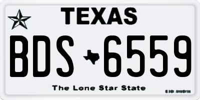 TX license plate BDS6559