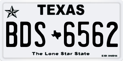 TX license plate BDS6562