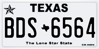 TX license plate BDS6564