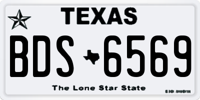 TX license plate BDS6569