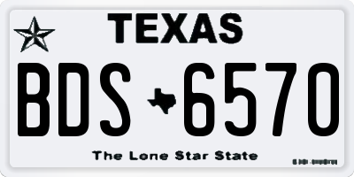 TX license plate BDS6570