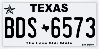 TX license plate BDS6573