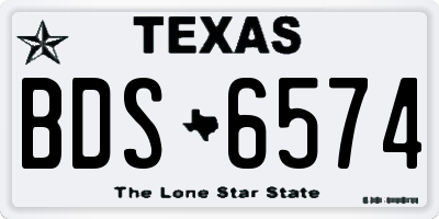 TX license plate BDS6574