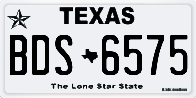 TX license plate BDS6575
