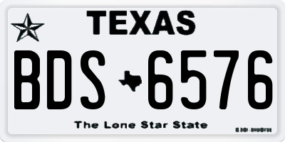 TX license plate BDS6576