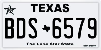 TX license plate BDS6579