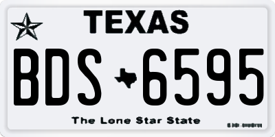 TX license plate BDS6595