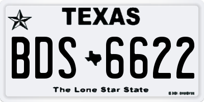 TX license plate BDS6622