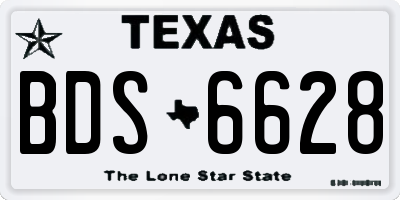 TX license plate BDS6628