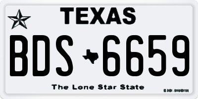 TX license plate BDS6659