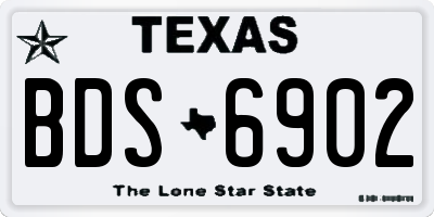 TX license plate BDS6902