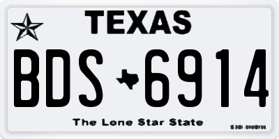 TX license plate BDS6914