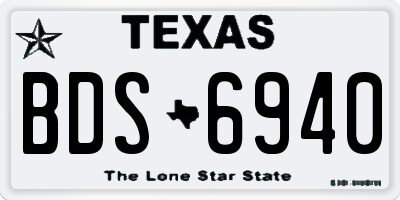 TX license plate BDS6940