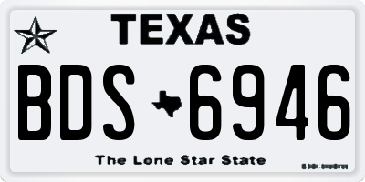 TX license plate BDS6946