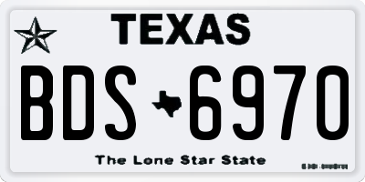 TX license plate BDS6970