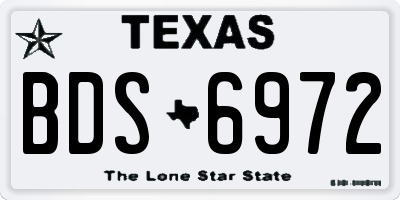 TX license plate BDS6972