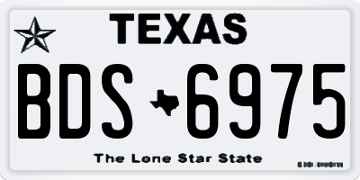 TX license plate BDS6975