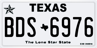 TX license plate BDS6976