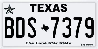 TX license plate BDS7379