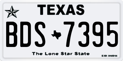TX license plate BDS7395
