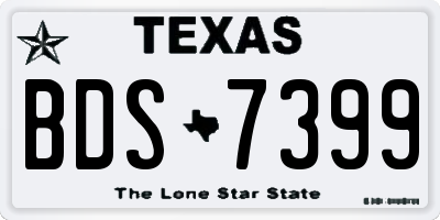 TX license plate BDS7399
