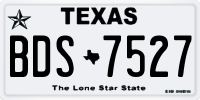TX license plate BDS7527