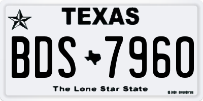 TX license plate BDS7960