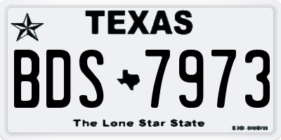 TX license plate BDS7973