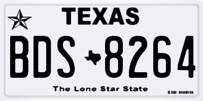 TX license plate BDS8264