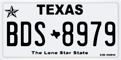 TX license plate BDS8979