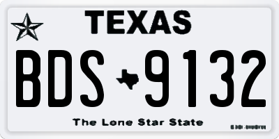 TX license plate BDS9132