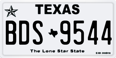 TX license plate BDS9544