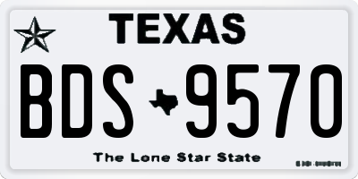 TX license plate BDS9570
