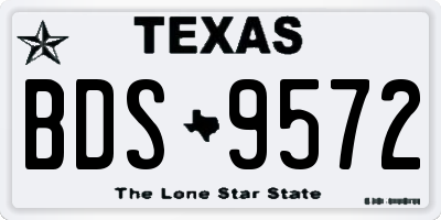 TX license plate BDS9572