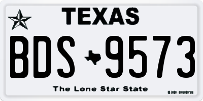 TX license plate BDS9573
