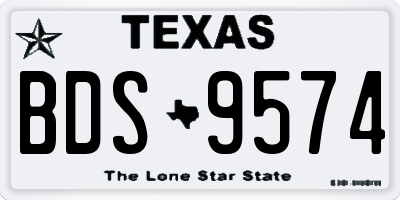 TX license plate BDS9574