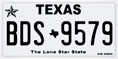 TX license plate BDS9579