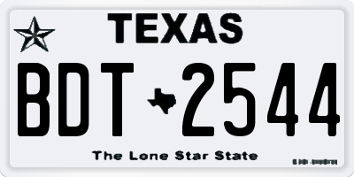 TX license plate BDT2544