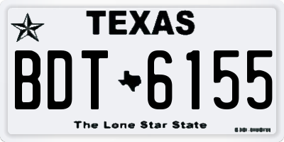 TX license plate BDT6155
