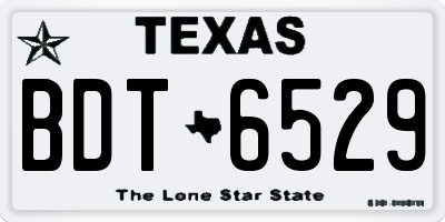 TX license plate BDT6529