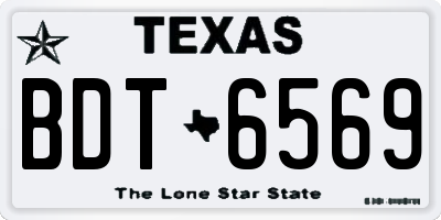 TX license plate BDT6569